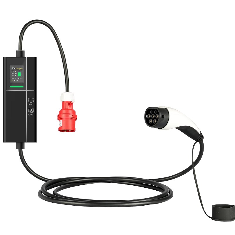 Type 2 Portable Ev Charger 11Kw Cee - 2026 Draagbare EV-oplader 16A 5M 11KW