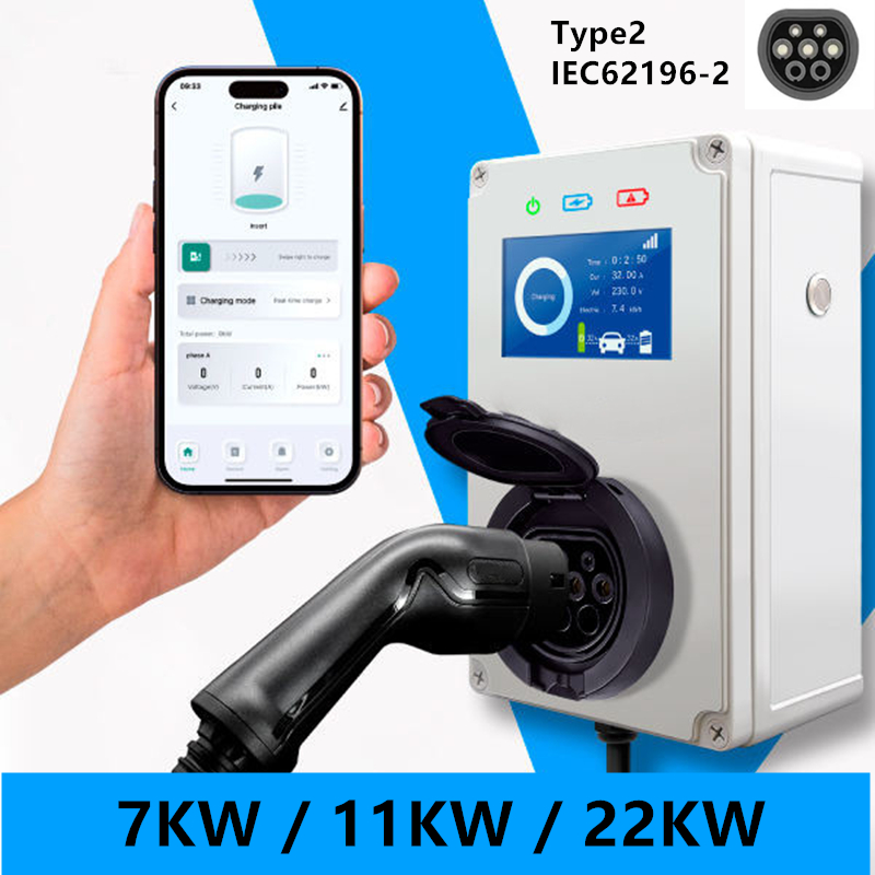 Ev Charger Type 2 22Kw 32A 3 Phase - Type 2 EV-lader 32A 7KW laadstation