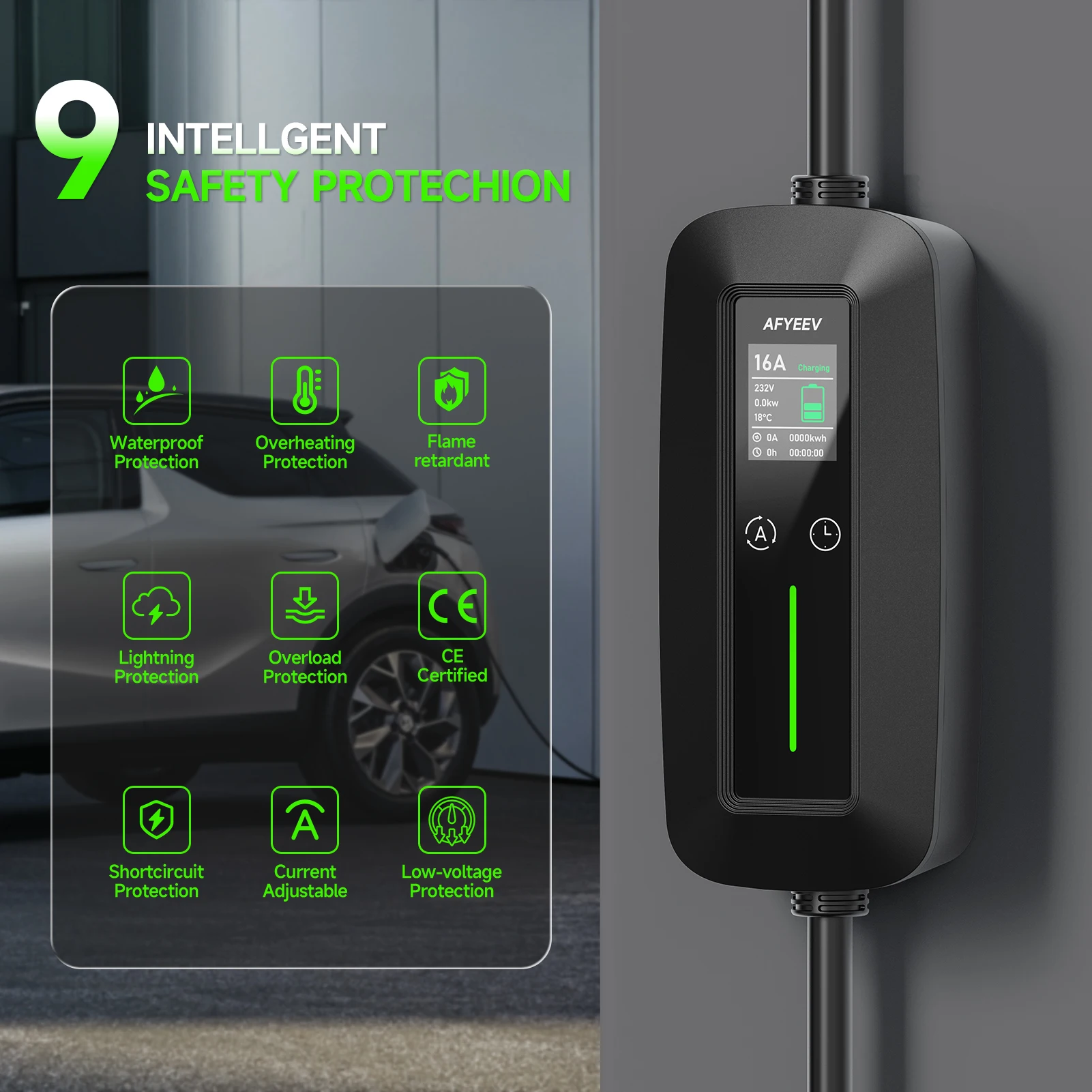 11KW 16A 3 Fase Draagbare EV C - Type 2 Portable Ev Charger 11Kw Cee recensie en prijs