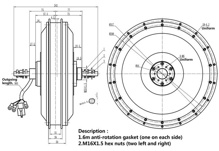 QS 273 V3 72V 8000W E-bike kit - Qs Motor 273 8000W Hub Motor recensie en prijs