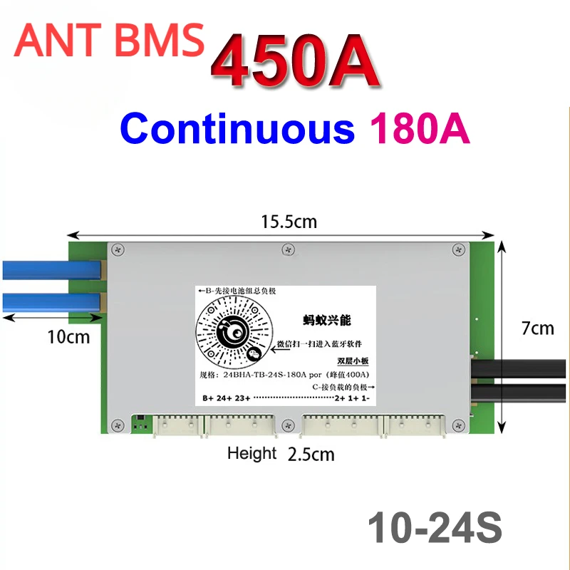 Ant Smart BMS Bluetooth Balanc - Smart Bms 24S 200A Bluetooth Lifepo4 recensie en prijs